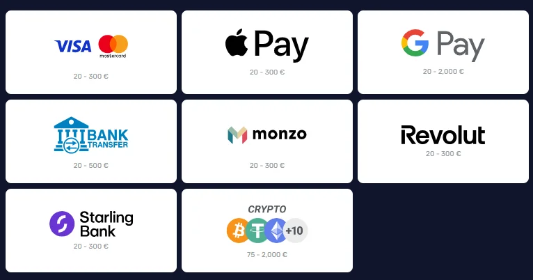 payment methods