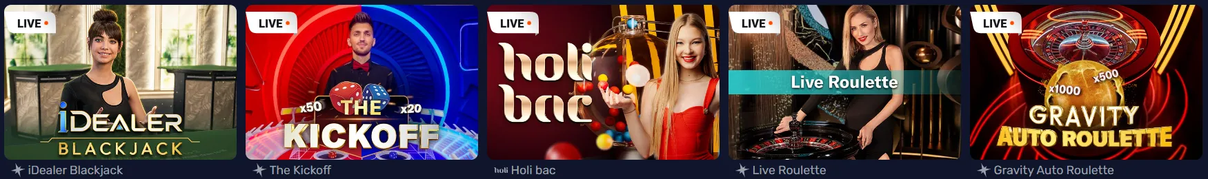 Live Casino Games at Basswin